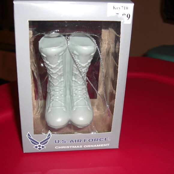 Kurt S Adler U.S. Air Force Boots Christmas Ornament Official Licensed Item New - Picture 1 of 1